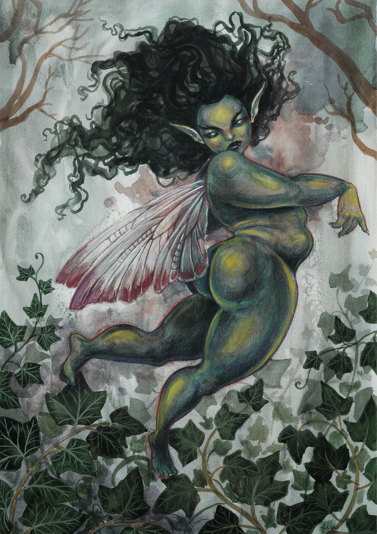 ‘Ivy Faerie' - A3 print