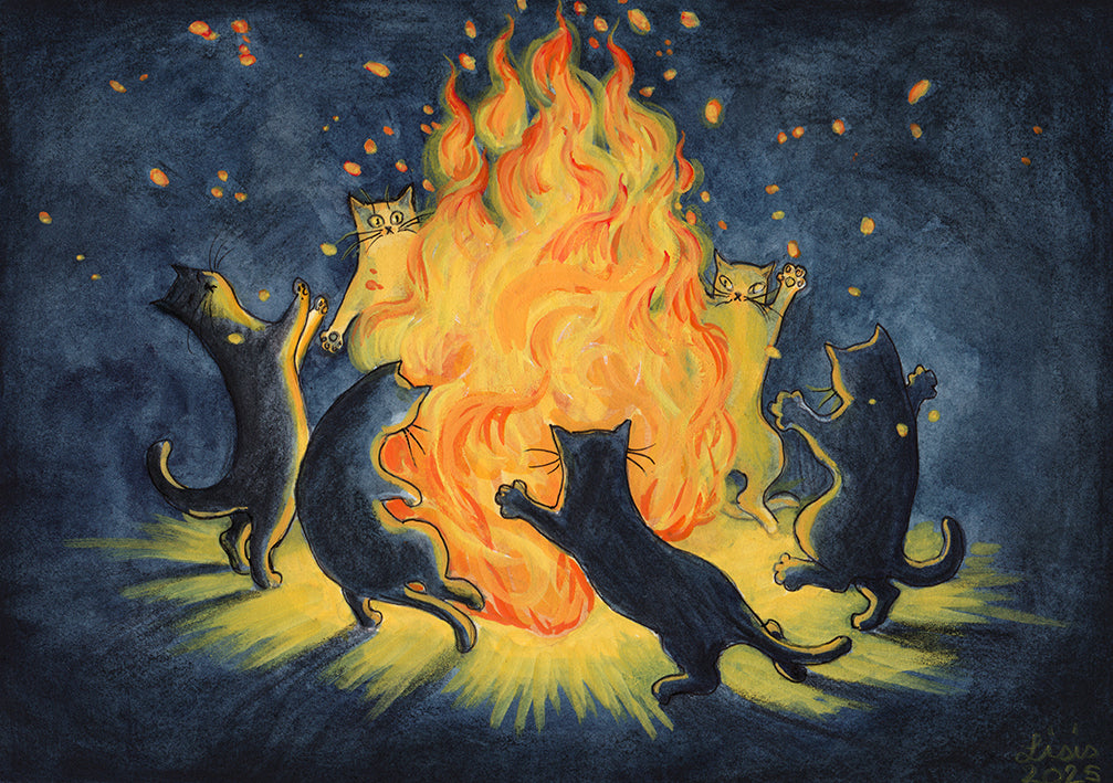 ‘Walpurgis Revellers' - A4 print