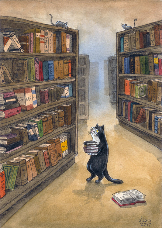 'Librarian' - A4 print