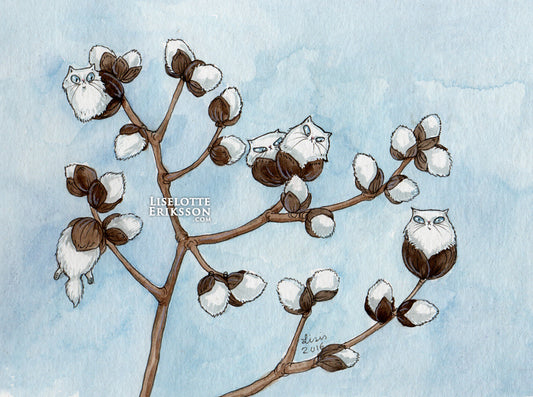 'Pussy Willow' - A4 print