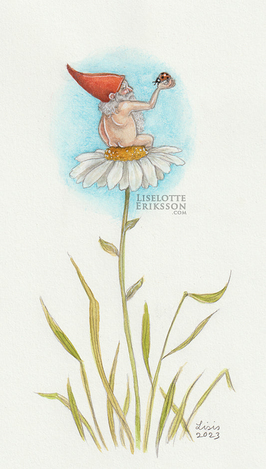'Gnome & Friend' - A4 print