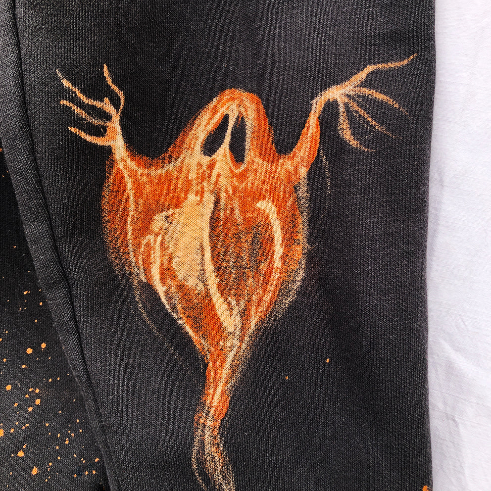 ‘Ghosties' one of a kind upcycled sweatshirt (size: L)