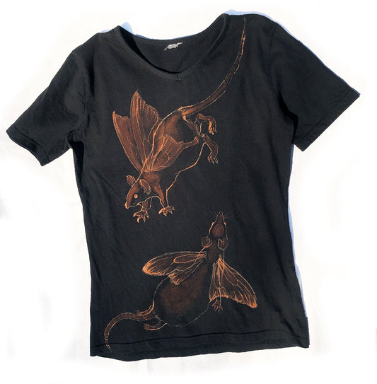 'Faery Rats' one of a kind upcycled t-shirt (size: S/M)