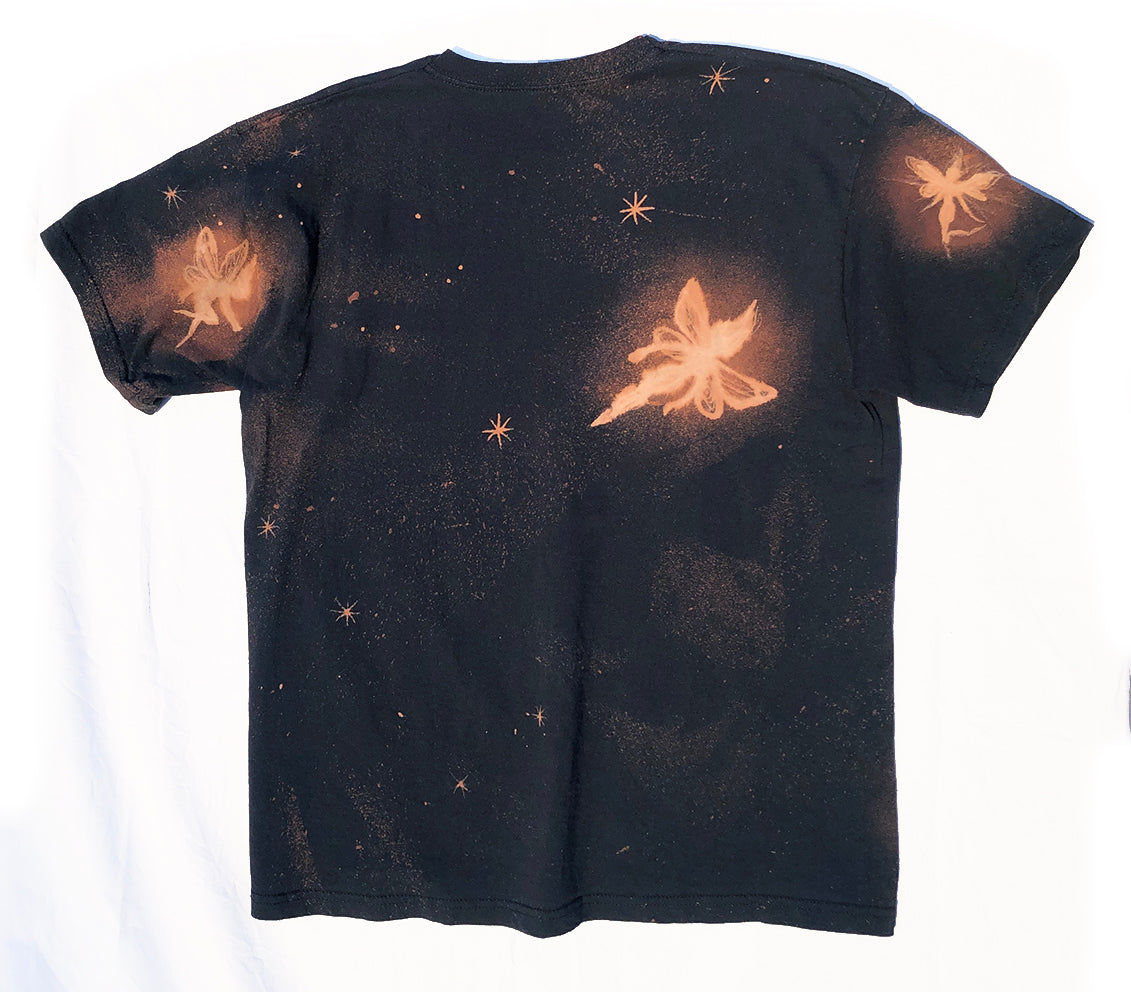 ‘Will O The Wisps' one of a kind upcycled t-shirt (size: M/L)