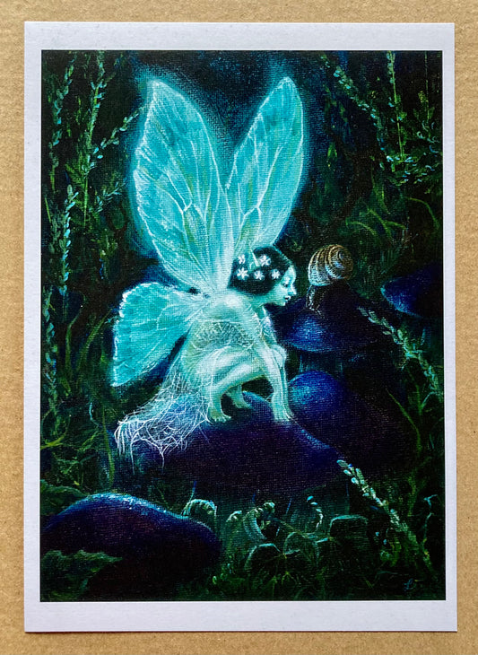 'Faerie & Snail' - A5 print