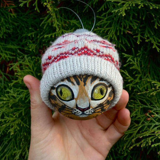 Unique Kitty Yule Tree Ornament (3 available colours)