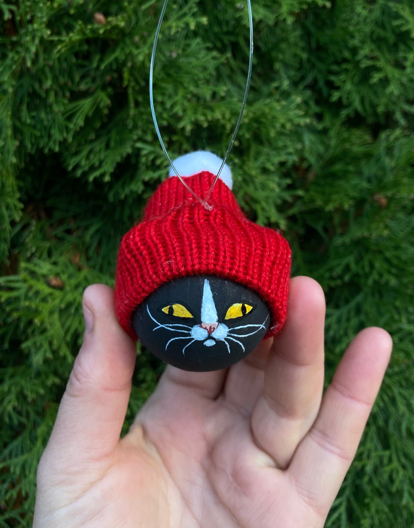 Kitty Yule Tree Ornament Trio