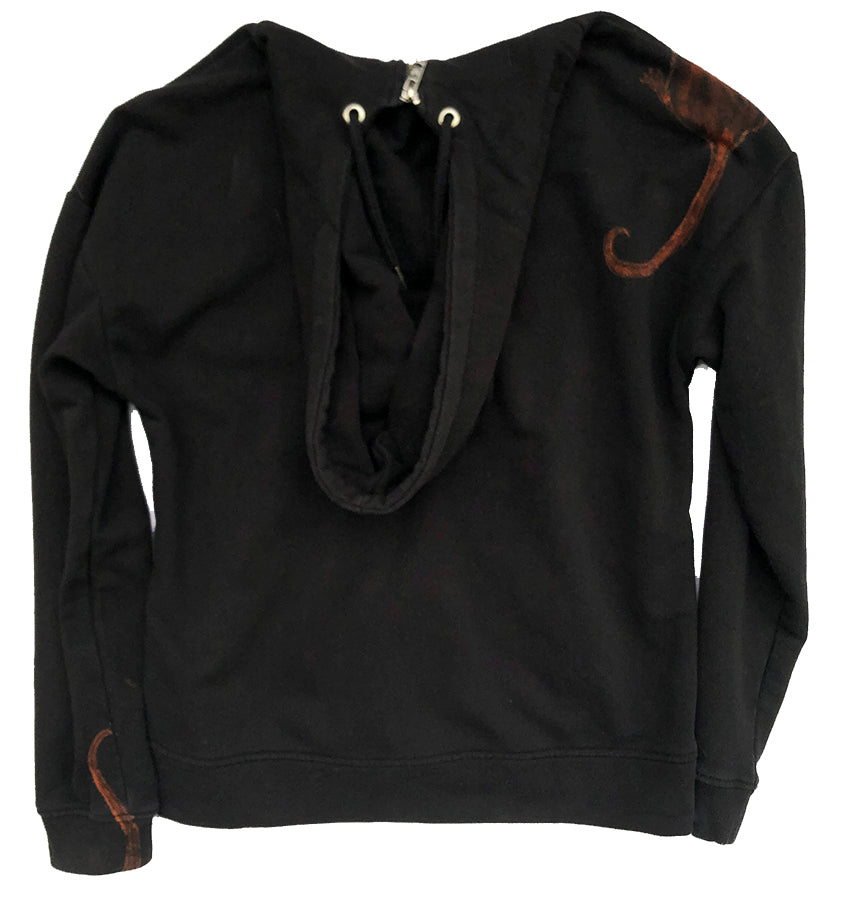 ‘Rat Parent Hoodie II' one of a kind upcycled hoodie (size: S)