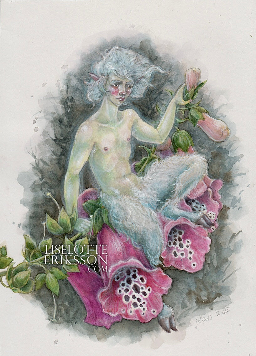 ‘Foxglove Faun' Original Painting