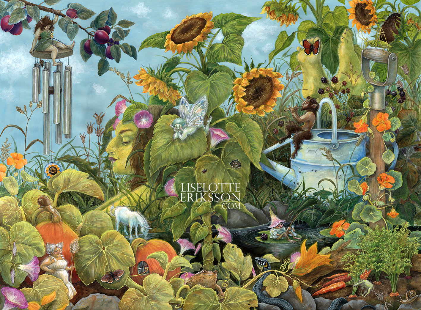 ‘The Garden in Late August' - A3 print