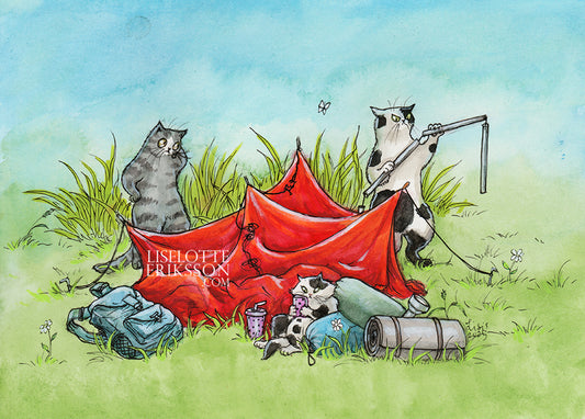 ’Happy Campers' Original Illustration