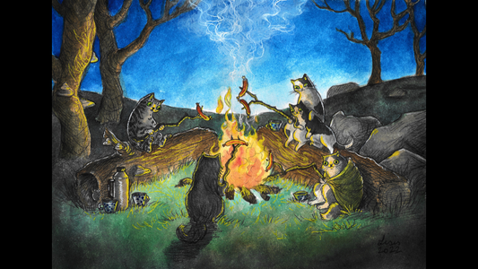 ‘Bonfire' - A4 print