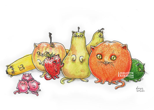 ‘Furruits' Original Illustration