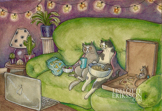 'Movie Night' Original Painting