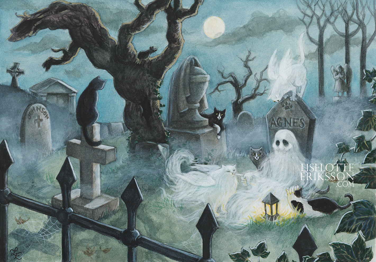 ‘The Cat Lady’s Grave' Original Painting