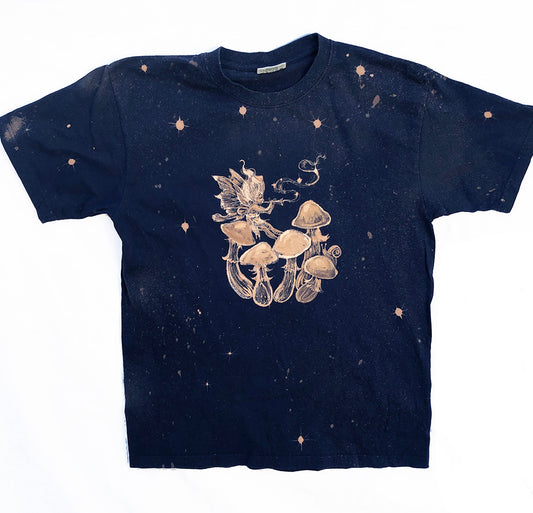 ‘A Faerie Melody' one of a kind upcycled t-shirt (size: L)