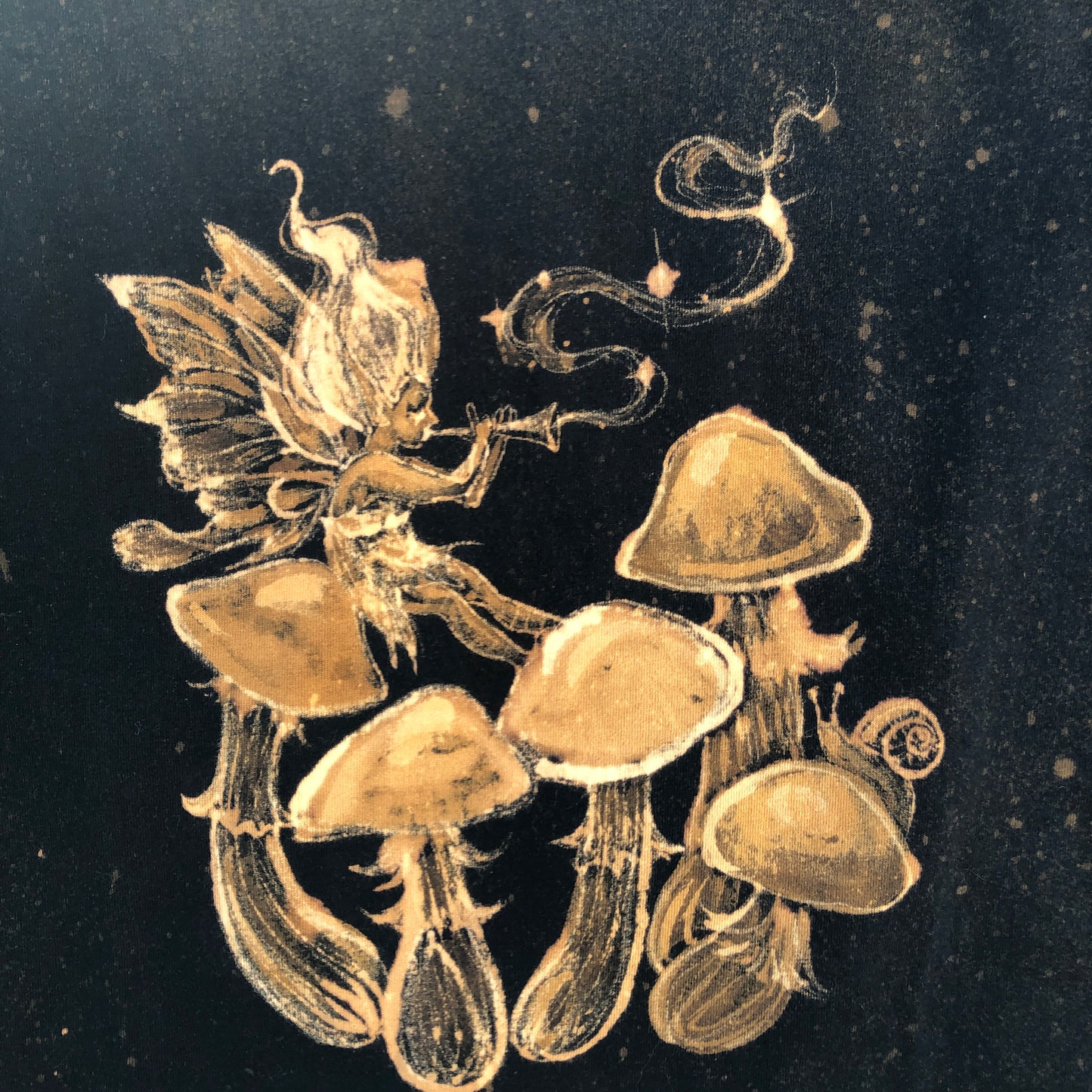 ‘A Faerie Melody' one of a kind upcycled t-shirt (size: L)