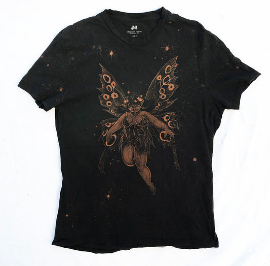 ‘Night Faerie 3' one of a kind upcycled t-shirt (size: M)