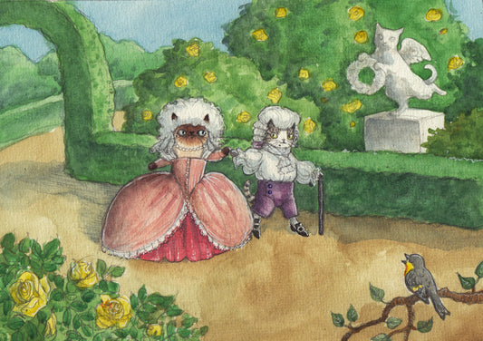 'Rococats' Original Illustration