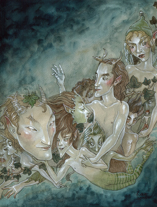 ’A Host of Fae Men’ Original Painting