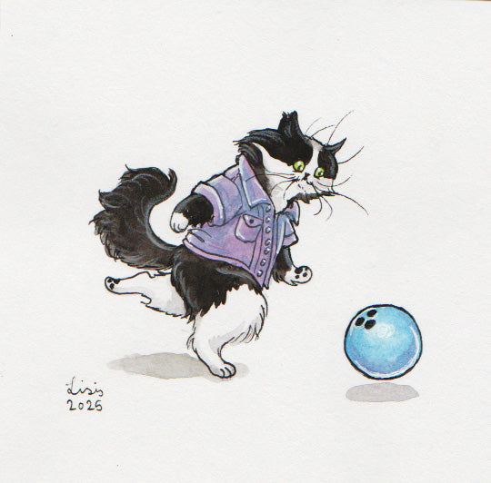 Cat Packs Watercolour Illustrations