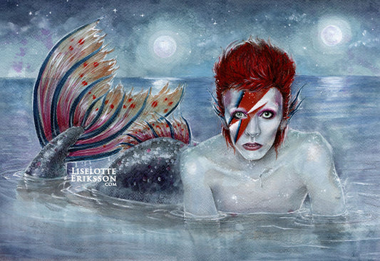'Starman Merman' - A4 print