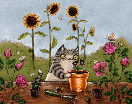 'The Gardener' - A4 print