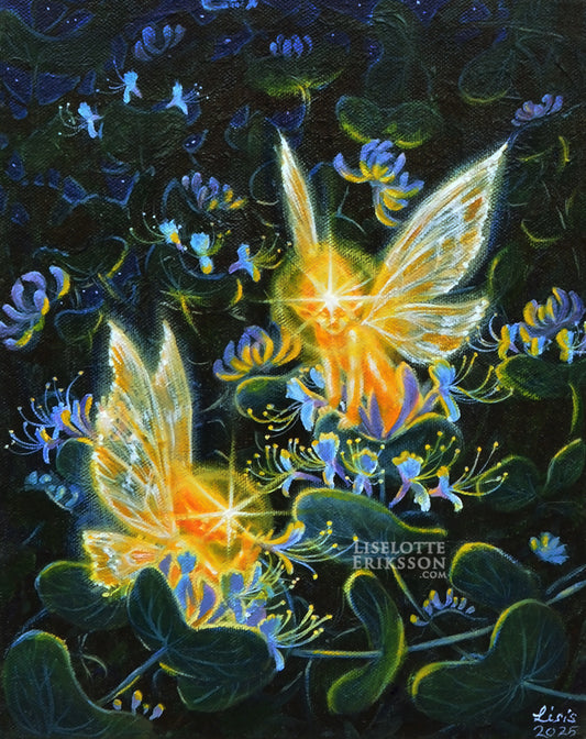’Honeysuckle Pixies' Original Painting