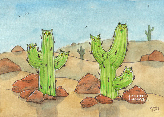 'Catcti' Original Painting