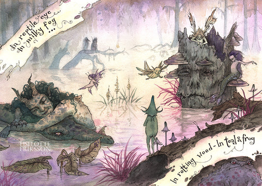 'Reptile Eye and Milky Fog' Original Painting