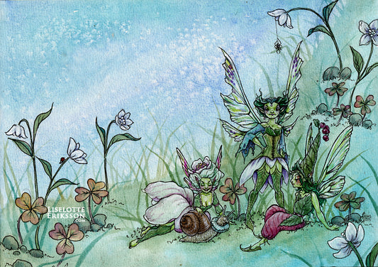 'Snail Ruffle' Original Painting