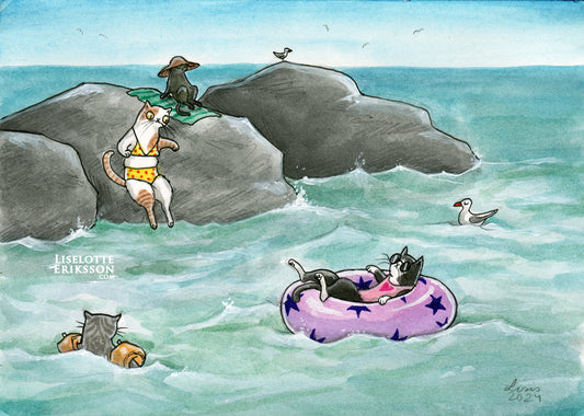 'Seaside Hangout' Original Painting
