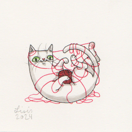 Cat Packs Watercolour Illustrations
