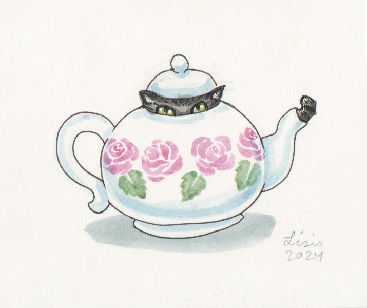 Cat Packs Watercolour Illustrations