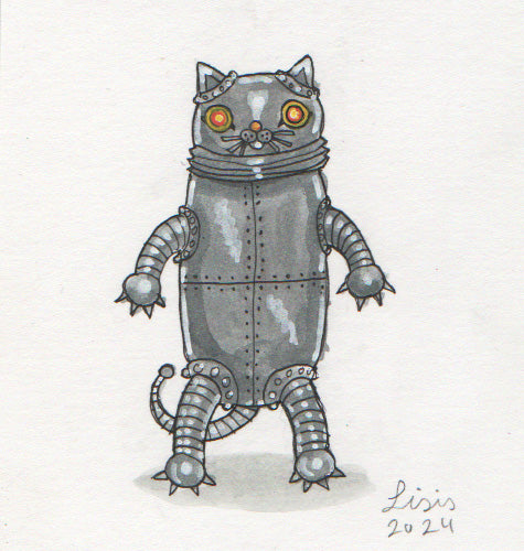 Cat Packs Watercolour Illustrations
