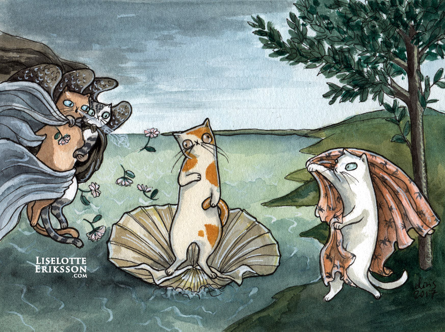 ‘Birth of Kitty' - A4 print