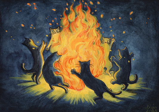 ‘Walpurgis Revellers' - A4 print